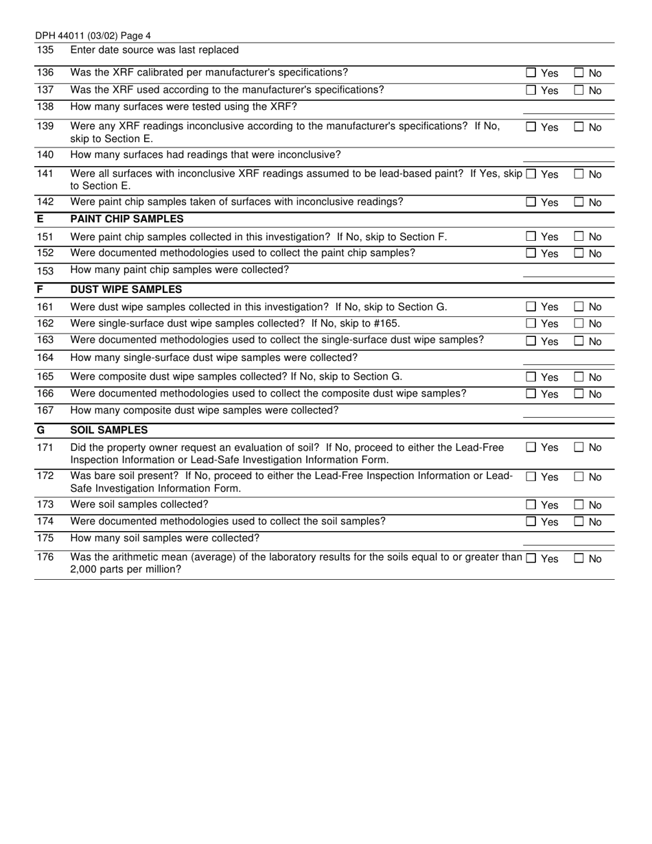 Form F-44011 Application for Registration of Lead-Free or Lead-Safe Property - Wisconsin, Page 4