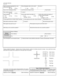 Form DOA-6496 Vehicle Accident/Incident Report - Wisconsin, Page 2