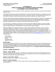 Document preview: Instructions for Form F-11036 Prior Authorization/Intensive in-Home Treatment Attachment (Pa/Ita) - Wisconsin