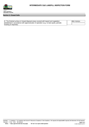 Intermediate C&amp;d Landfill Inspection Form - Wisconsin, Page 3