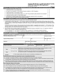 Form 4400-209 Chapter Nr 502 Non-landfill Solid Waste Facility Initial Site Inspection (Isi) Application - Wisconsin, Page 2