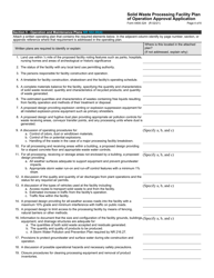 Form 4400-324 Solid Waste Processing Facility Plan of Operation Approval Application - Wisconsin, Page 4