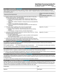 Form 4400-324 Solid Waste Processing Facility Plan of Operation Approval Application - Wisconsin, Page 5