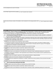 Form 4400-287 Solid Waste Storage Facility Plan of Operation Application - Wisconsin, Page 3