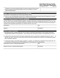 Form 4400-287 Solid Waste Storage Facility Plan of Operation Application - Wisconsin, Page 6