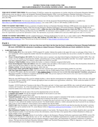 DMA Form 83R Farm Emergency Planning Notification (Epn) - Wisconsin, Page 4