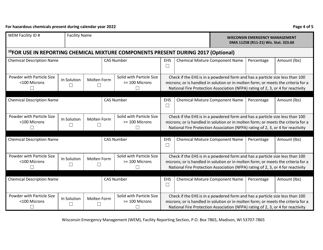 DMA Form 1125B Wisconsin Batch Plant Emergency Response &amp; Hazardous Chemical Report - Wisconsin, Page 4