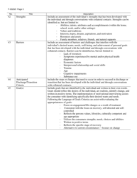 Instructions for Form F-00202 Individual Service Plan - Community Recovery Services (Crs) - Wisconsin, Page 3