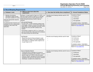 Form 4530-179 Registration Operation Permit (Rop) Annual Monitoring Summary and Checklist - Wisconsin, Page 16