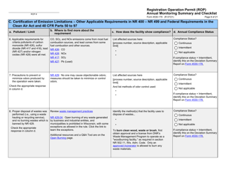 Form 4530-179 Registration Operation Permit (Rop) Annual Monitoring Summary and Checklist - Wisconsin, Page 8