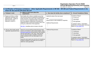 Form 4530-179 Registration Operation Permit (Rop) Annual Monitoring Summary and Checklist - Wisconsin, Page 9