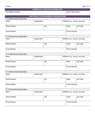 Form F-02541 Wisconsin Birth Defects Condition Nomination - Wisconsin, Page 3