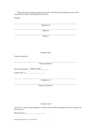 Form 4430-023 Financial Guarantee Bond for Use by Hazardous Waste Facilities - Wisconsin, Page 3