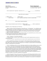 Document preview: Form 4430-027 Escrow Agreement - Wisconsin