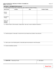 Form F-11044 Prior Authorization/Home Health Therapy Attachment (Pa/Hhta) - Wisconsin, Page 2