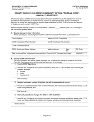 Form F-02230 Annual Plan Update - County Agency Children&#039;s Community Option Program (Ccop) - Wisconsin