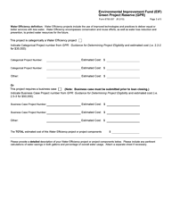 Form 8700-357 Environmental Improvement Fund (Eif) Green Project Reserve (Gpr) - Wisconsin, Page 3