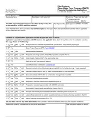 Form 8700-378 Pilot Projects Financial Assistance Application - Clean Water Fund Program (Cwfp) - Wisconsin, Page 2