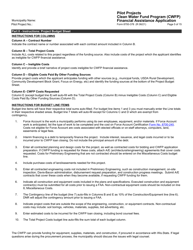 Form 8700-378 Pilot Projects Financial Assistance Application - Clean Water Fund Program (Cwfp) - Wisconsin, Page 6