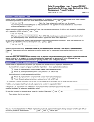 Form 8700-382 Application for Private Lead Service Line (Lsl) Replacement Project Funding - Safe Drinking Water Loan Program (Sdwlp) - Wisconsin, Page 2