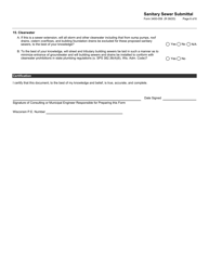 Form 3400-059 Sanitary Sewer Submittal - Wisconsin, Page 6