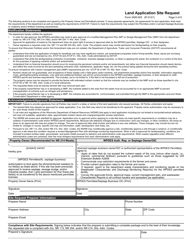 Form 3400-053 Land Application Site Request - Wisconsin, Page 3