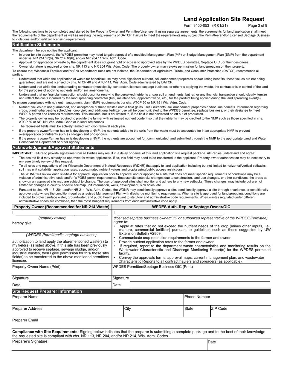 Form 3400-053 - Fill Out, Sign Online and Download Fillable PDF ...