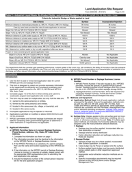 Form 3400-053 Land Application Site Request - Wisconsin, Page 5