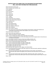 Form 4400-089 Groundwater Monitoring Well and Point Information - Wisconsin, Page 5