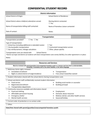 Confidential Student Record - Wisconsin, Page 2