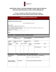 Identification and Transportation for Students - Mcpasd Transitional Education Program - Wisconsin