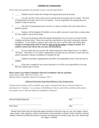 Mckinney-Vento Transportation Agreement - Montello School District - Wisconsin, Page 2