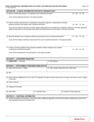 Form F-11097 Prior Authorization/Preferred Drug List (Pa/Pdl) for Stimulants and Related Agents - Wisconsin, Page 2