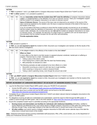 Form F-00161 Caregiver Misconduct Reporting Requirements Worksheet - Wisconsin, Page 2