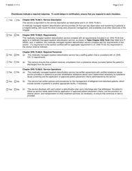 Form F-00520 Community Substance Abuse Service (Csas) Medically Managed Inpatient Detoxification Service Initial Certification Application - Wisconsin, Page 2