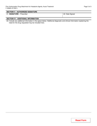 Form F-02666 Prior Authorization Drug Attachment for Headache Agents, Acute Treatment - Wisconsin, Page 3