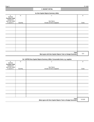 Form PI-1822 Budget Change Request - School-Based Mental Health Services Grant - Wisconsin, Page 2