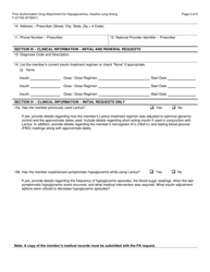 Form F-01749 Prior Authorization Drug Attachment for Hypoglycemics, Insulins Long-Acting - Wisconsin, Page 2