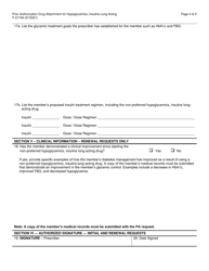 Form F-01749 Prior Authorization Drug Attachment for Hypoglycemics, Insulins Long-Acting - Wisconsin, Page 4
