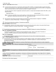 Form F-45015 Application for Radioactive Material License for Broad Scope - Wisconsin, Page 5