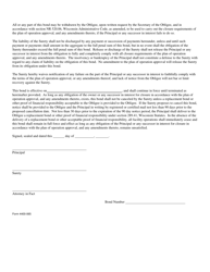 Form 4400-065 Closure Performance Bond (For Use by Solid Waste Landfills) - Wisconsin, Page 2