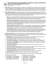 Instructions for Form DT1553 Application/Permit to Construct, Operate and Maintain Utility Facilities on Highway Right-Of-Way - Wisconsin, Page 3