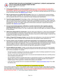 Instructions for Form DT1553 Application/Permit to Construct, Operate and Maintain Utility Facilities on Highway Right-Of-Way - Wisconsin, Page 4