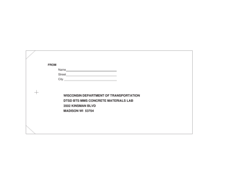 Form DT1500 Aggregate Source Sample Tag - Wisconsin, Page 2