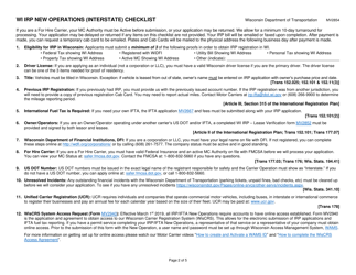 Form MV2854 Schedule B Wi Irp Application - New Operation - Wisconsin, Page 2