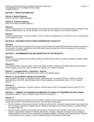 Instructions for Form F-02493 Prior Authorization/Speech-Generating Device Purchase Recommendation Attachment - Wisconsin, Page 2