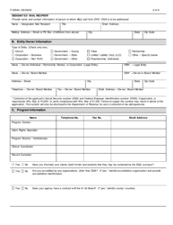 Form F-02564 &quot;Mental Health or Substance Use Treatment Provider Initial Certification Application - DHS 40 and DHS 50&quot; - Wisconsin, Page 2