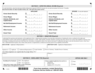 Form F-10076 Seniorcare Application - Wisconsin, Page 2