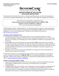 Document preview: Formulario F-10076 Seniorcare Aplicacion - Wisconsin (Spanish)