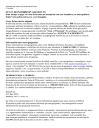 Formulario F-10076 Seniorcare Aplicacion - Wisconsin (Spanish), Page 5
